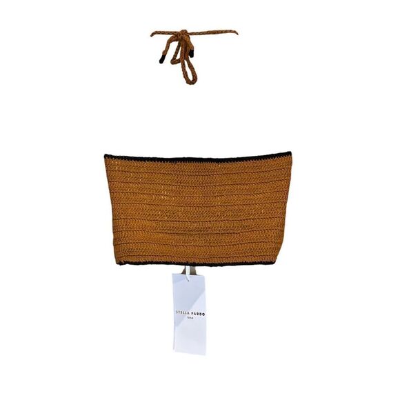 Stella Pardo Samira Crop Top in Mika/Black NWT Size Medium - Picture 7 of 12